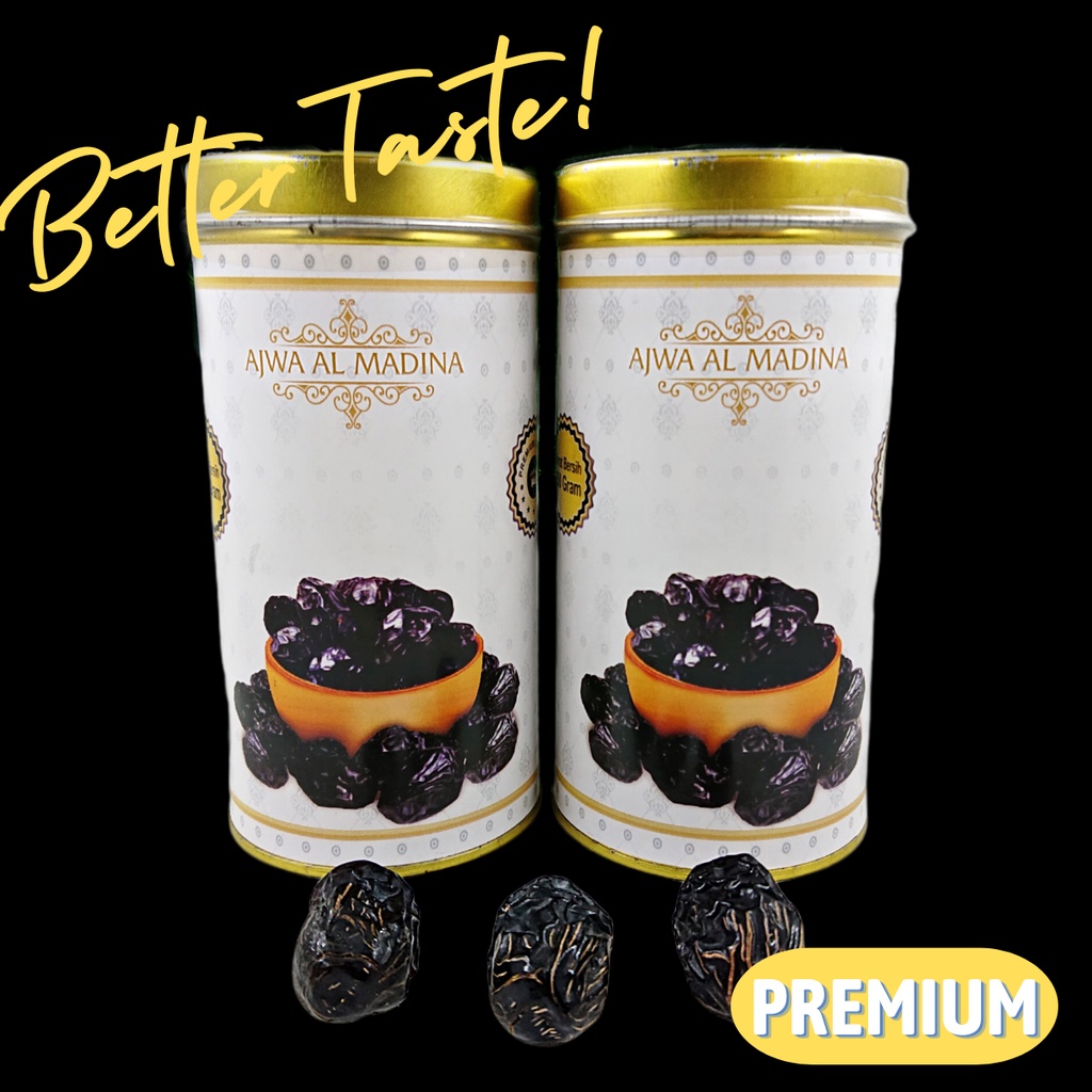 Kurma Ajwa Kaleng 250 Gram | Ajwa Premium Al Madina