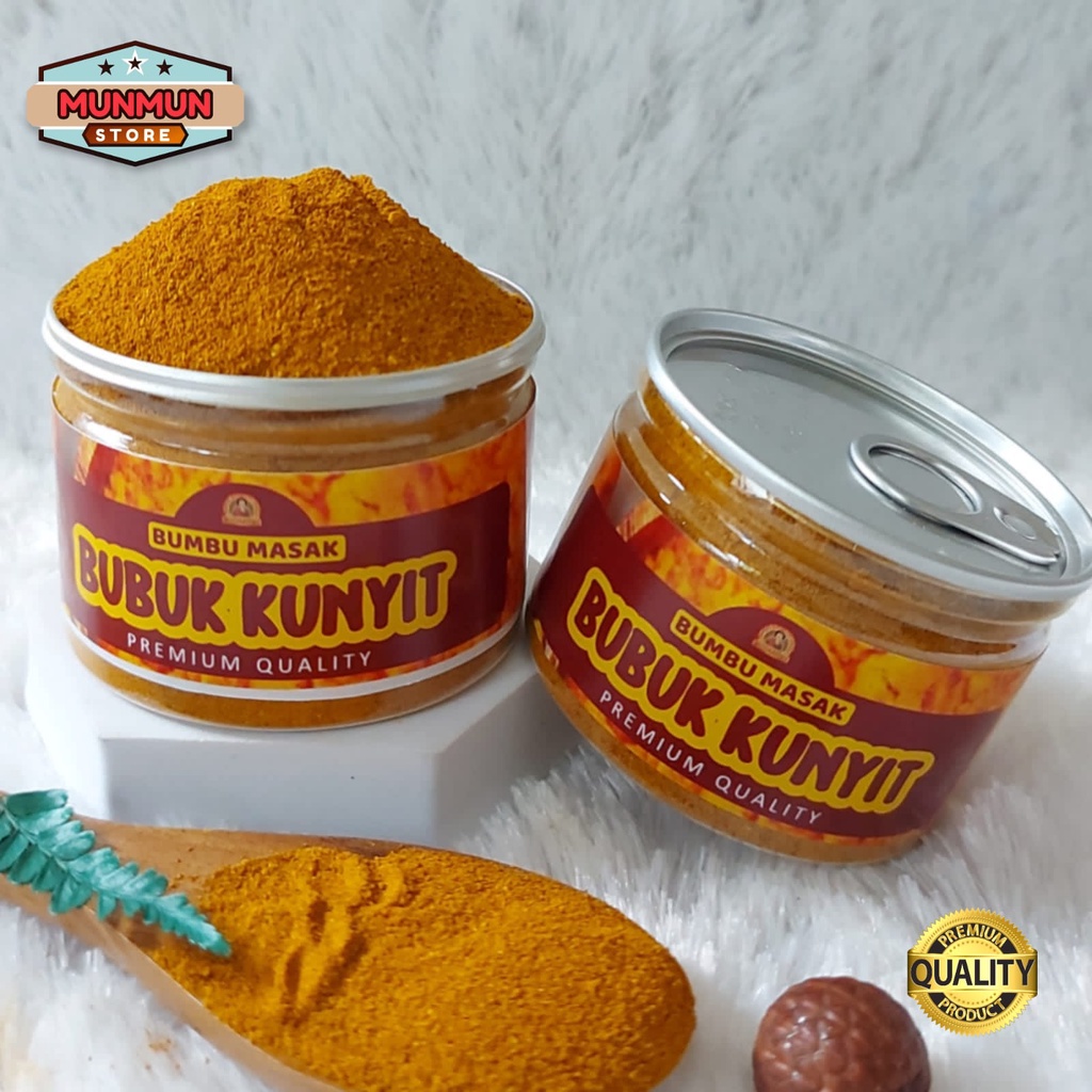

Pet Can Rempah Bubuk Kunyit Bumbu Kunyit Bubuk Turmeric Powder Kualitas Premium