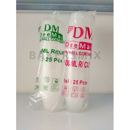 Cup Puding DM 100 & 150 ml (25 pcs) / Thinwall DM 100 ml