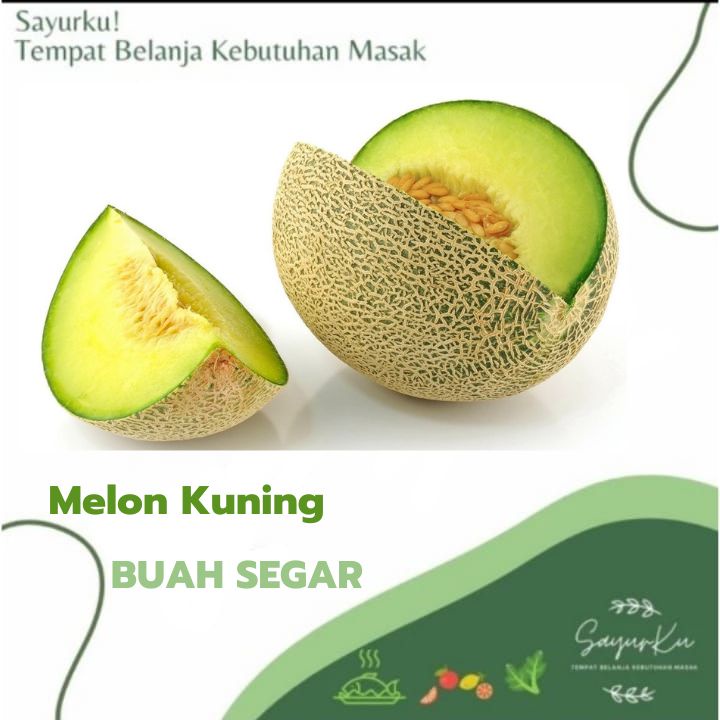 

buah melon kuning manis legit