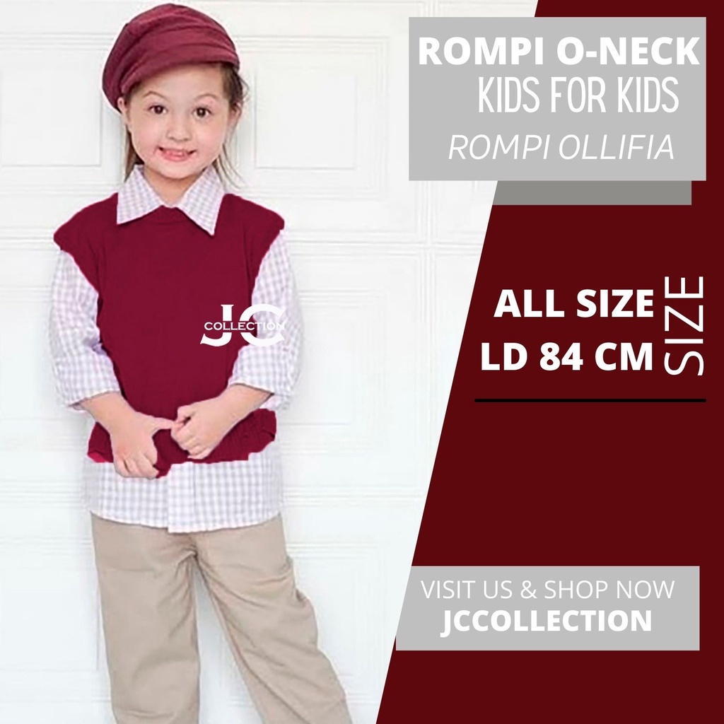 Rompi Vest Anak Korea Oneck  / Kids Vest Rajut Anak Odwinn - JCCollections