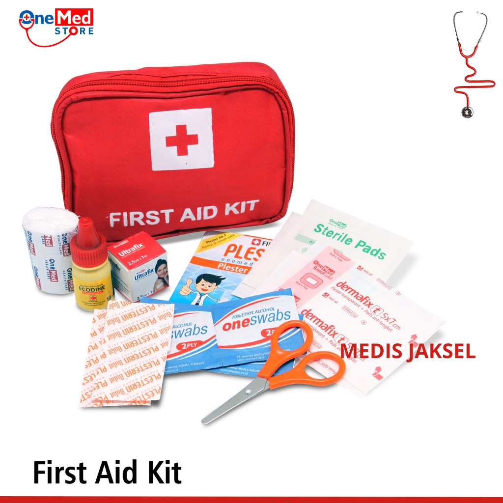 Onemed Kotak P3K isi Lengkap dan Obat Tas Merah