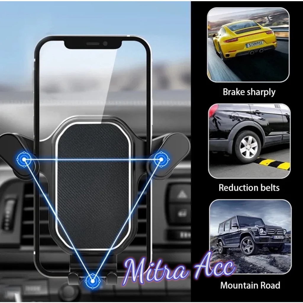 Phone Holder Hook Klip Air Vent Car / Holder Hp Mobil Putar 360rotasi