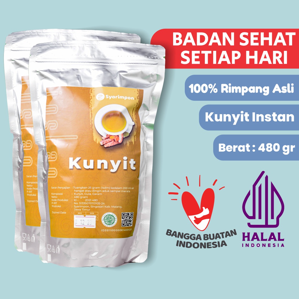 

Kunyit Bubuk Instan Syarimpon 480 gram Halal Berkualitas