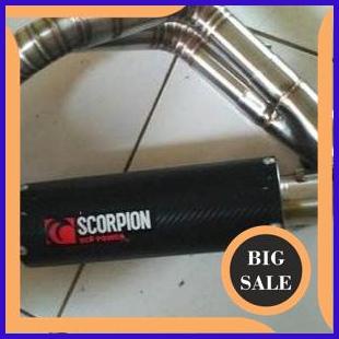Knalpot Scorpion Red Power GP Carbon Full System Kawasaki ER6 - ER6N - Versys 650 Stainless Las Caci
