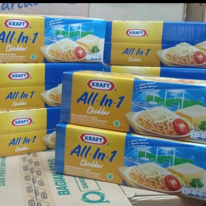 

[Ready-Stock] Keju kraft cheddar all in one 2kg / all in 1