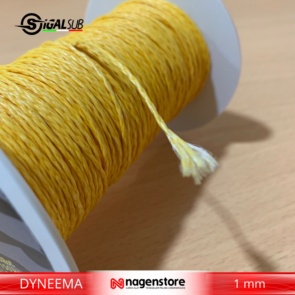 RK Tali speargun DYNEEMA Yellow kuning 1mm line speargun SIGALSUB DYNEEMA 1mm Line DYNEEMA 1 mm line