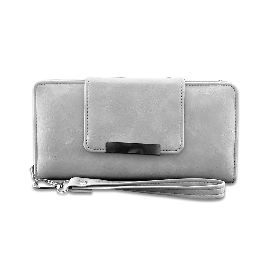 Dompet Wanita - Dompet Panjang Wanita PLAT Casual Women - Dompet Kulit PU Cewe Korea