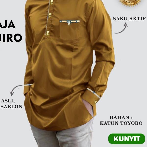✨SHOPEE MALL✨ LPM 23554-23560 Baju Koko Pria Lengan Panjang Muslim QURTA RAJA TOJIRO SIZE M L XL XXL