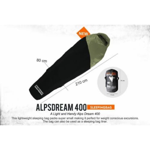 SLEEPING BAG SB MAKALU ALPS DREAM 400 | DACRON UL ULTRALIGHT MINIMALIS PACKAGING ORIGINAL