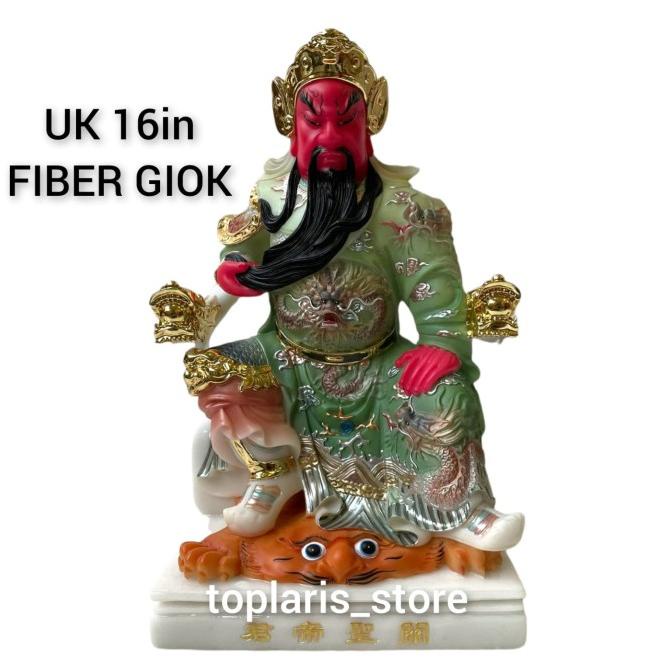 Patung Kwan Kong 16in Giok Batu 022