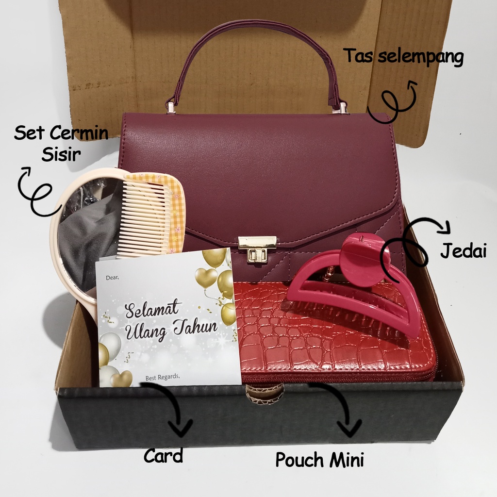 Hampers cewek hadiah ulang tahun kado ultah paket kado ulang tahun set hampers tas wanita kado anniversary hadiah pernikahan hadiah unik murah