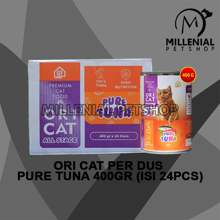 Makanan Kucing Basah Ori Cat Kaleng Wet Food Grosir Dus 24 PCS 400GR