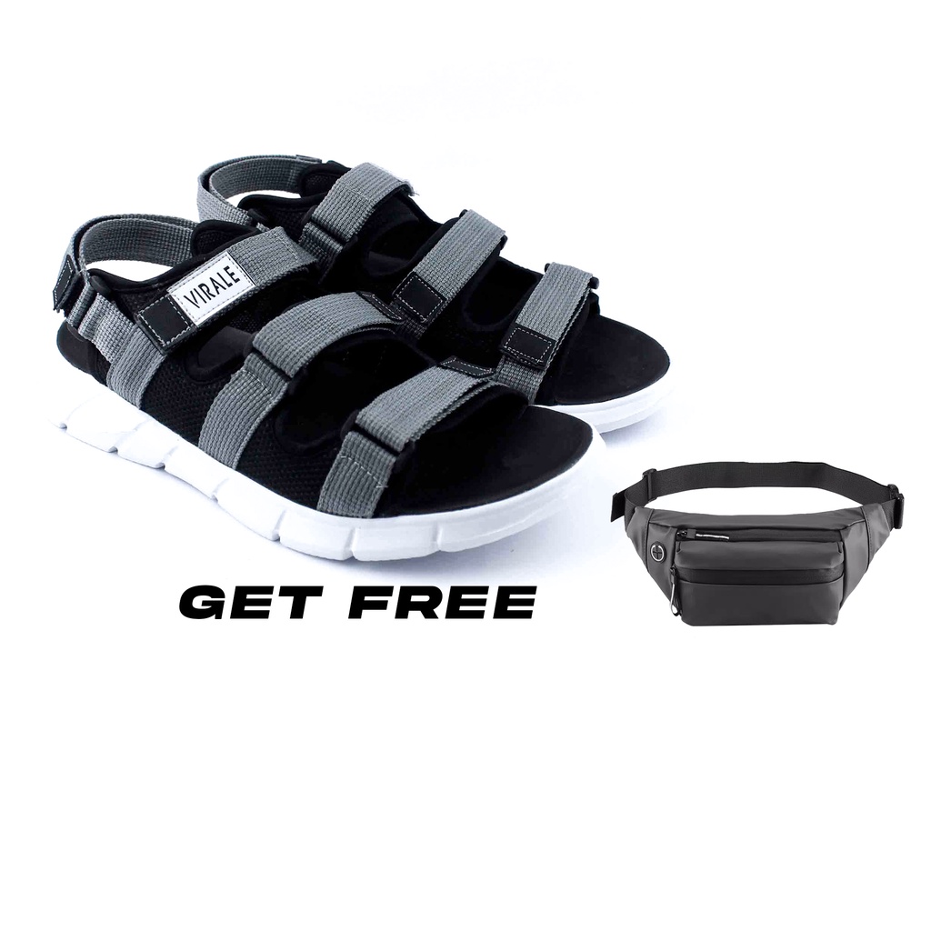 Sandal Gunung Pria Casual Outdoor Murah Sendal Original Traveling Selop PL 01 - TP 003