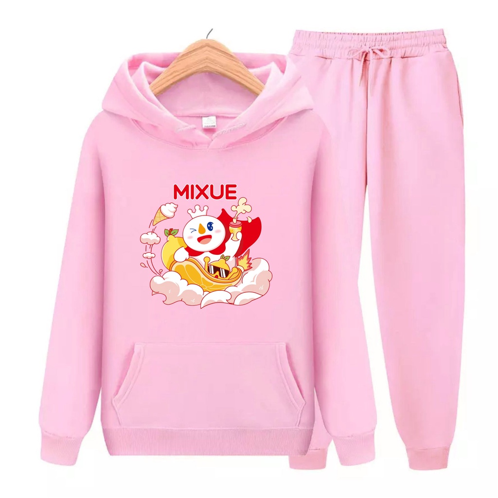 FenishaStore MIXUE ICE CREAM Sweater Hoodie Atasan Dan Setelan Anak Usia 4-13+Tahun Bisa Bayar Ditempat COD