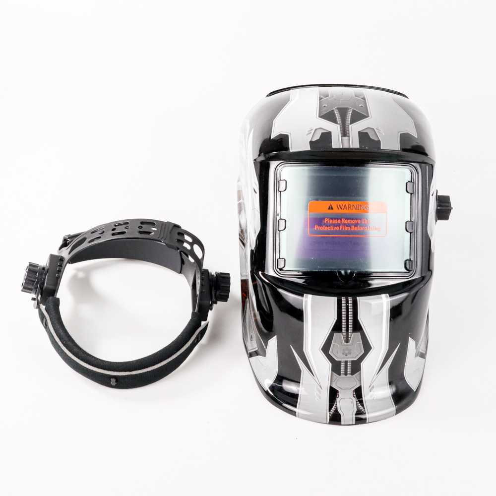 (BISA COD) FTIHSHP VERMARK Helm Las Otomatis Auto Darkening Welding Helmet Terminator - HW-013