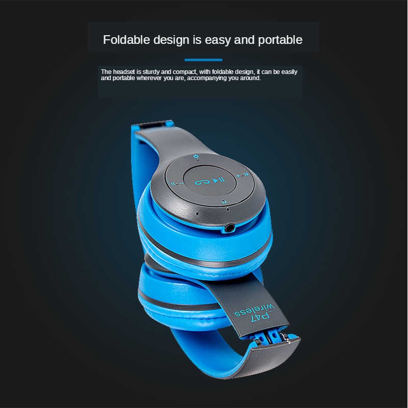 Headset Headphone Bluetooth Mic Megabass Slot Memory Card | AUX | FM Radio