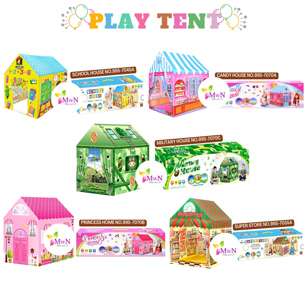 MWN Mainan Anak Tenda Play Tent Indoor Outdoor Kode 995 5 Jenis Varian