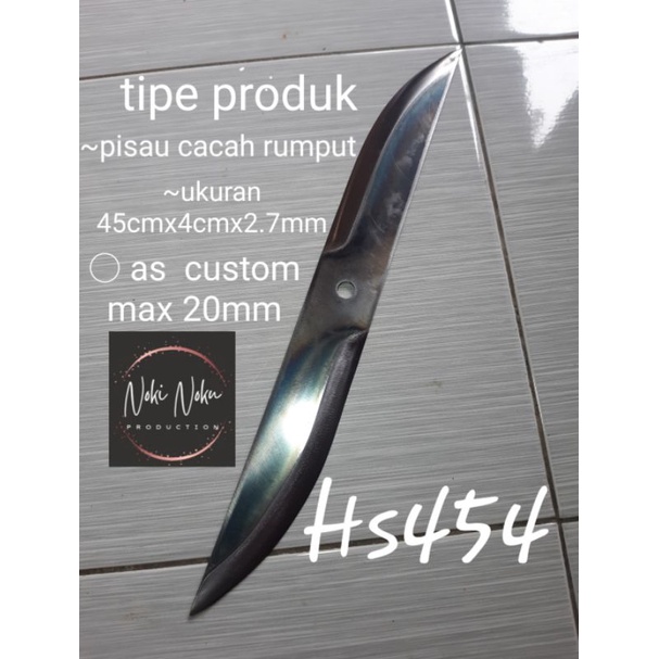 Hs454 mata pisau potong cacah rumput panjang 45cm