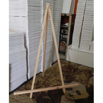 

wooden easel stand tripod 80x110 kualitas standart