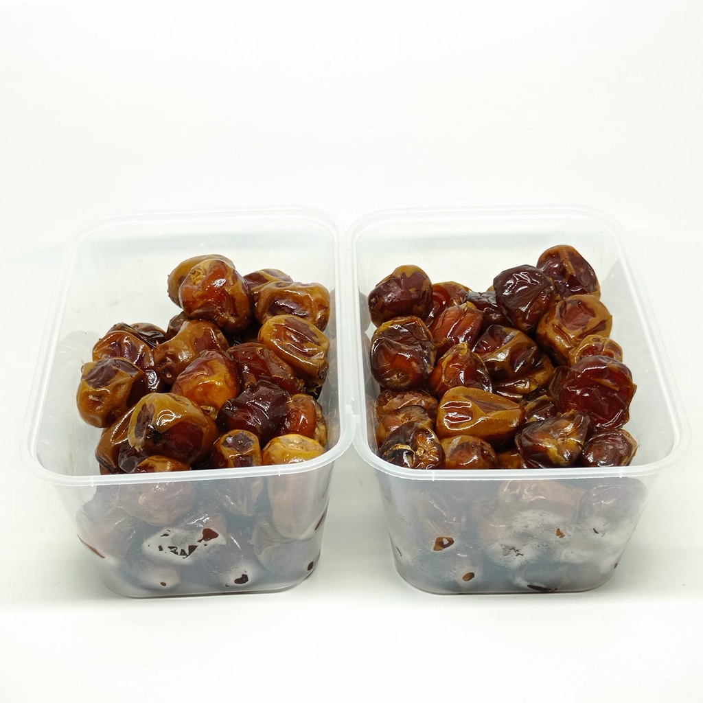 

Kurma Sukari Basah 500 Gram Sukkari Kemasan Box Mika
