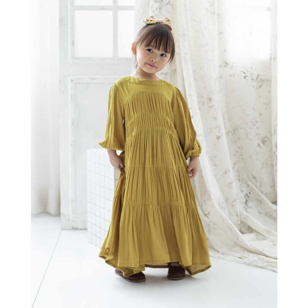 DORITA CRINKLE LONG DRESS | Dress Anak Crinkle | Dress Anak Kerut | Dress anak polos lengan panjang | Long dress anak | Gaun Anak | Arabian Dress Anak | Baju Pesta Anak | Baju Muslim Anak