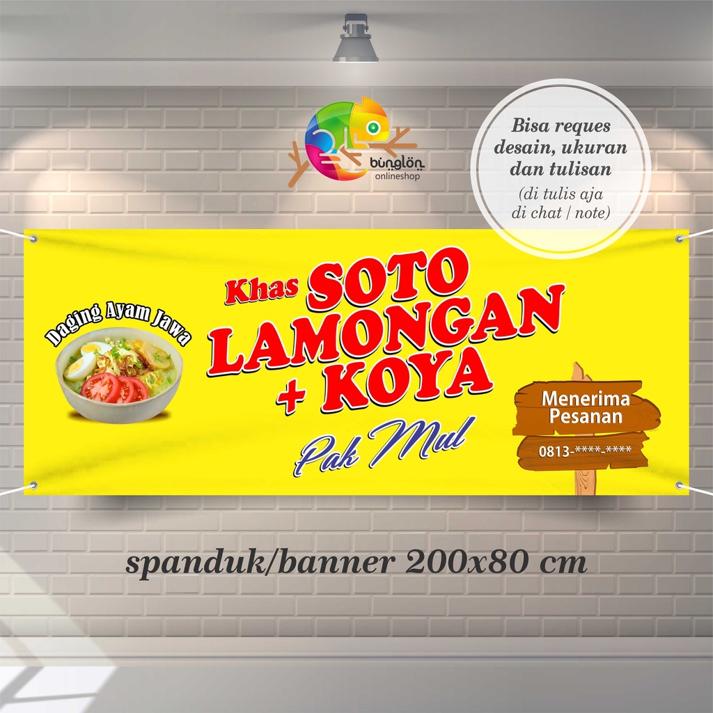 Spanduk, Banner Soto Lamongan