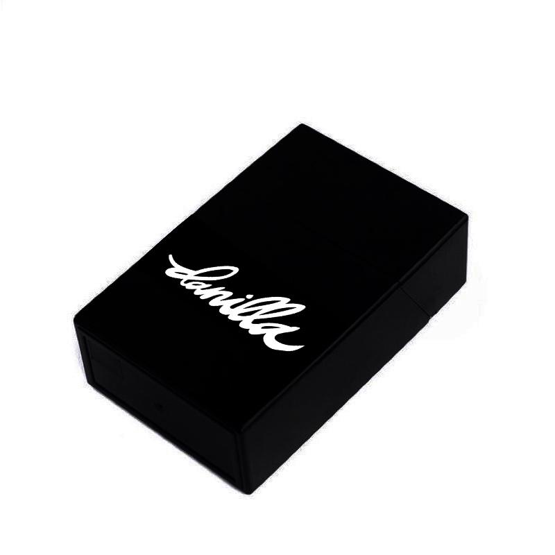 KOTAK ROKOK BOX HITAM /KADO ULANGTAHUN / KOTAK ROKOK PLASTIK / HADIAH /SOUVENIR /KADO COWOK/KOTAK RO