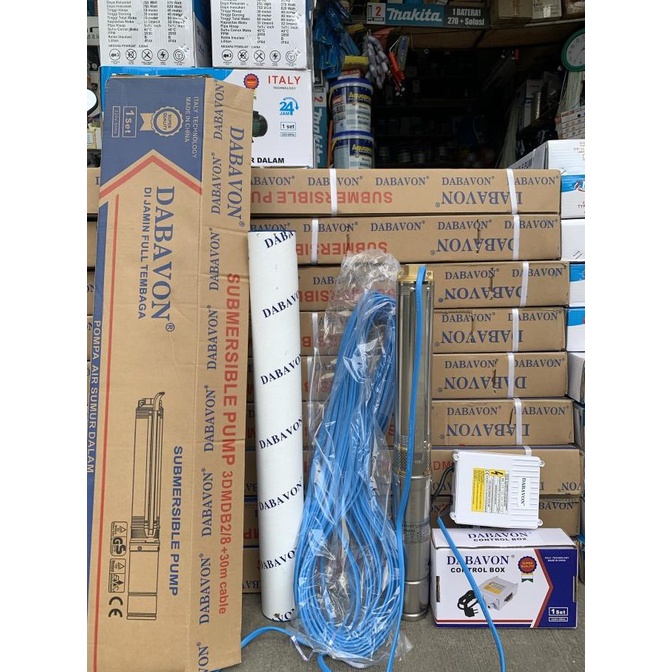 Pompa Satelit 3 Dabavon 0.25Hp180Watt Kabel Tersambung 30Mtr