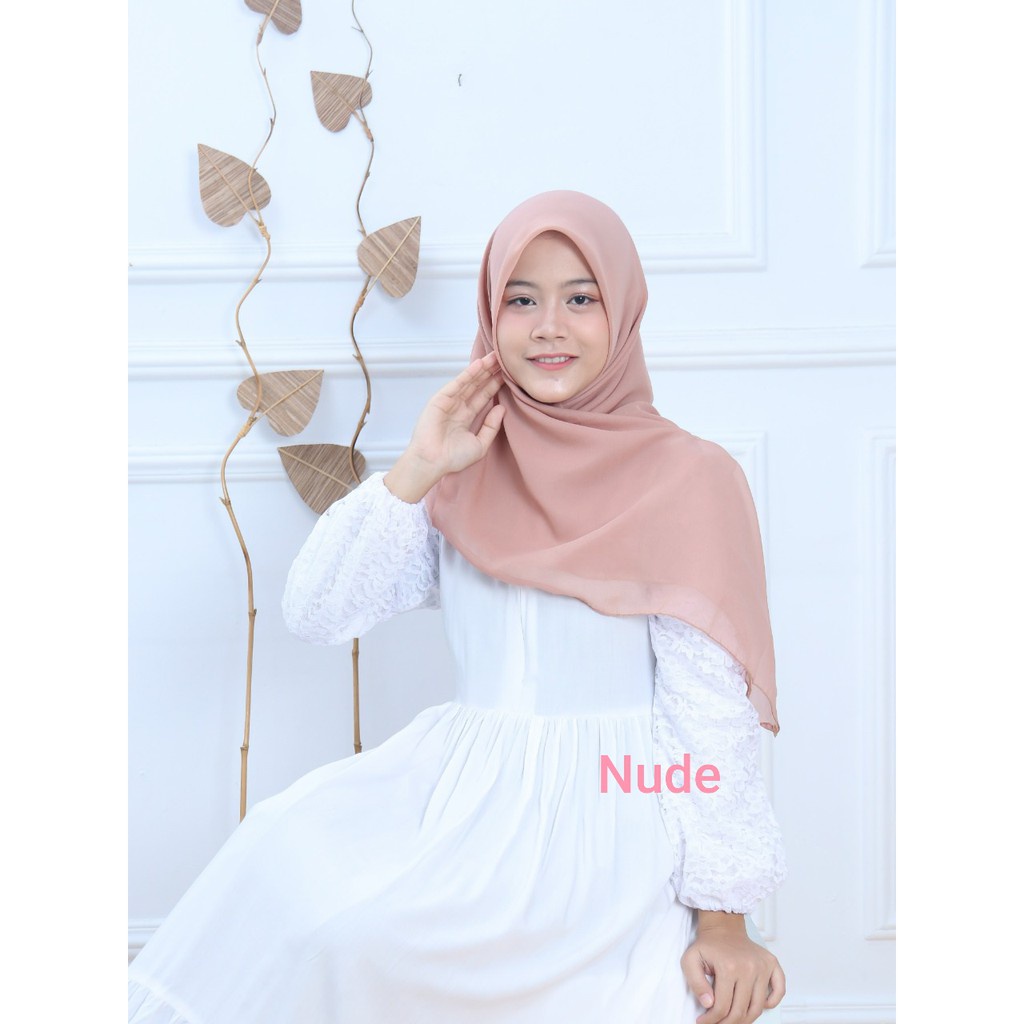 TOP MURAH / KERUDUNG Bella square / hijab segi empat 50 warna TERLENGKAP / kerudung kekinian / laudy