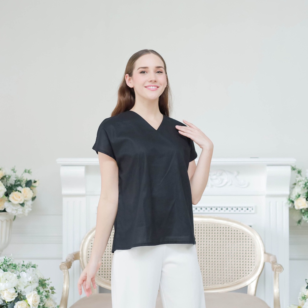 VELOVE - V1094 Claire Top / Atasan Blouse Wanita - 4 COLOR