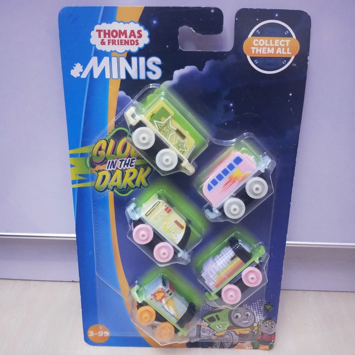 Miniku Thomas And Friends Thomas & Friends Minis Glow In The Dark Set 5 Pcs