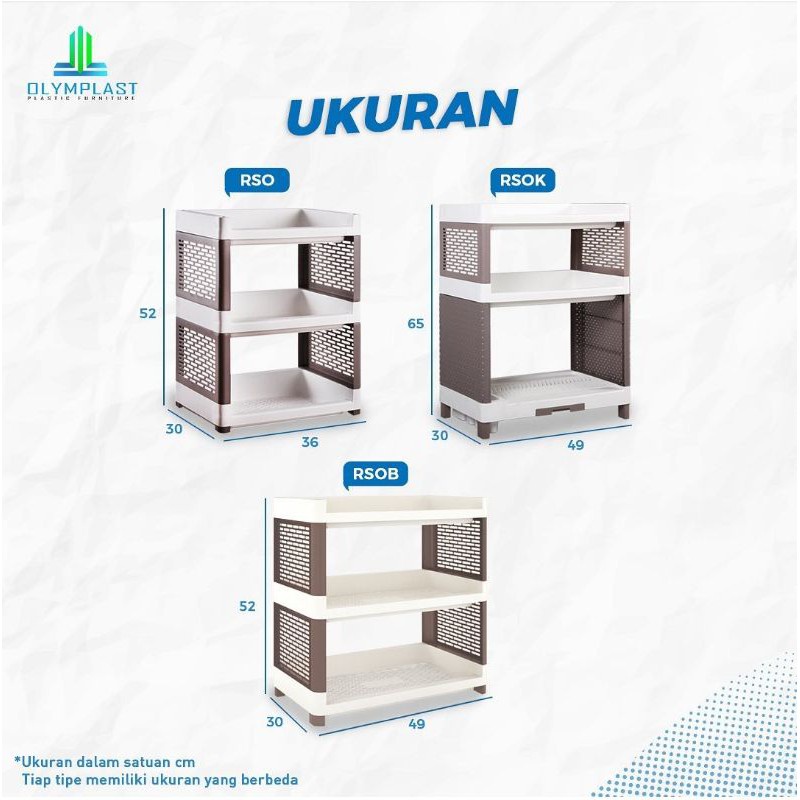SUPER MINIMALIS RAK PIRING 3 Susun Olymplast