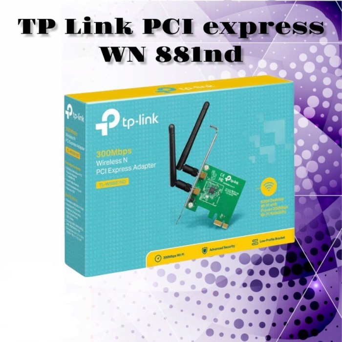 TP-LINK TL-WN881ND Wireless N PCI Express Adapter / PCI Express TPLINK