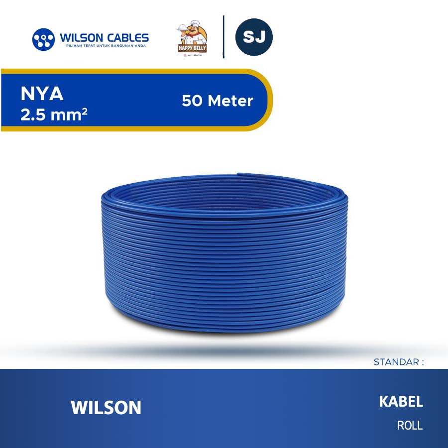 NYA 2.5 mm2 50 Meter - Kabel Listrik Tembaga Wilson Cables
