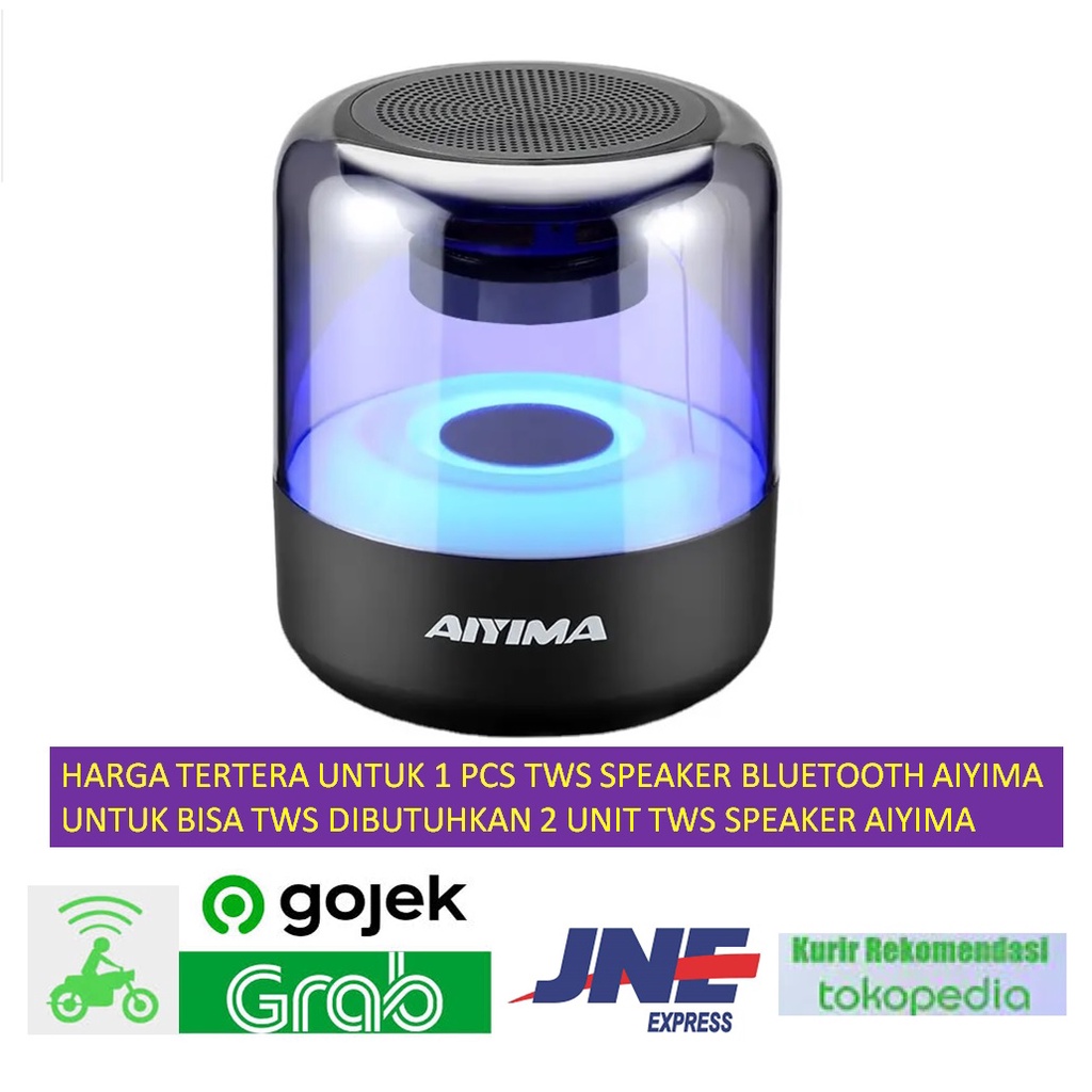 Bluetooth Speaker Aiyima USB AUX TF MP3 Music Player RGB TWS Aiyima