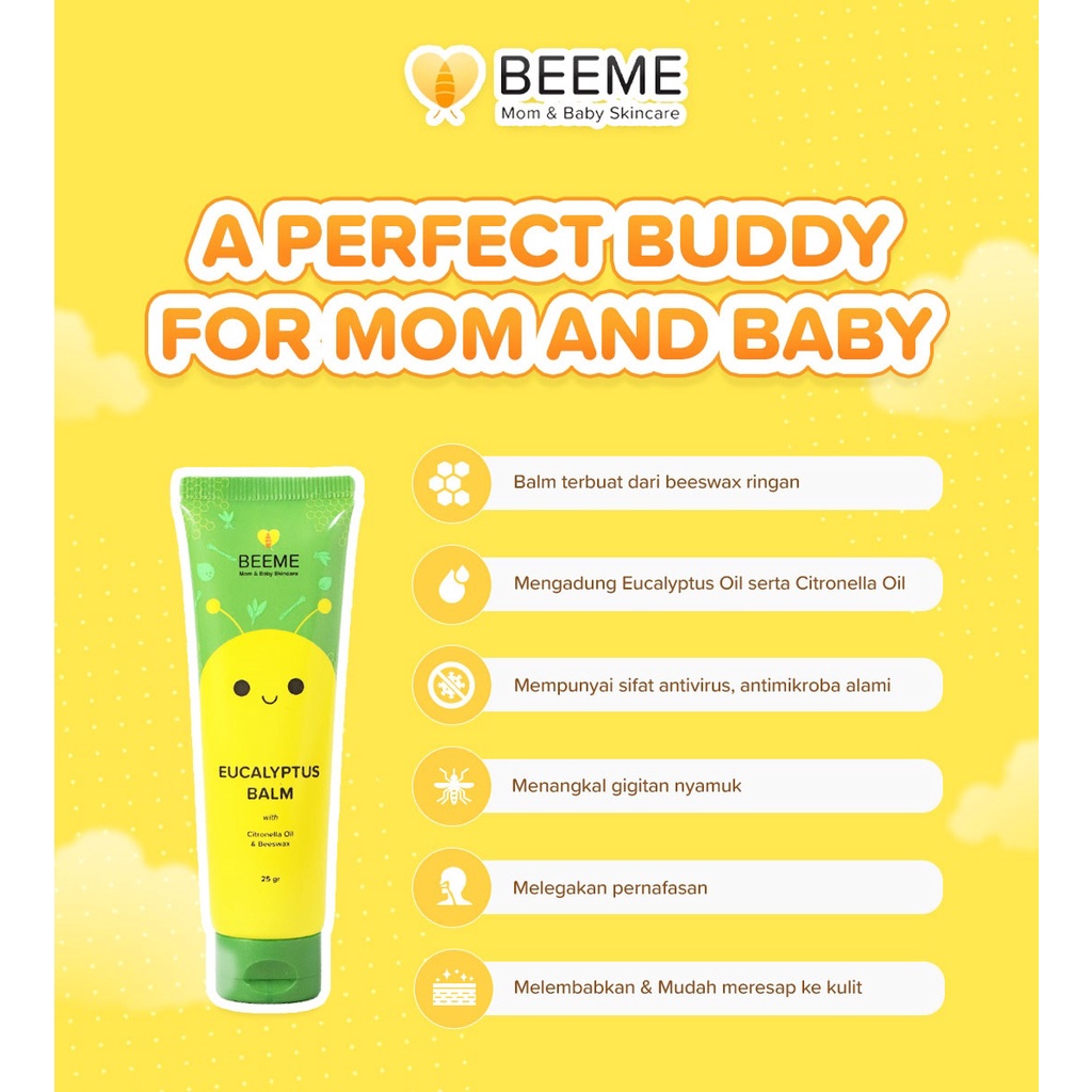 BEEME NOURISHING BALM / NATURAL SOAP 3IN1 / HONEY SUNSCREEN LOTION SPF 50++ / BEEME EUCALYPTUS BALM WITH CITRONELA OIL &amp; BEESWAX| SKINCARE IBU DAN ANAK / MOM AND BABY SKINCARE