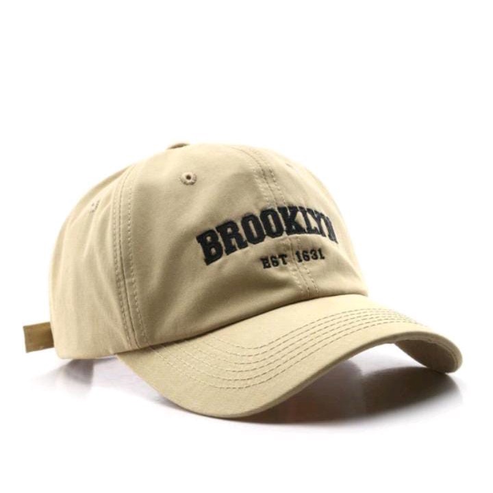 Topi Baseball Cap Bordir  BROOKLYN EST. 1631 Kualitas Premium  / Topi Distro Pria Wanita / Unisex Terbaru