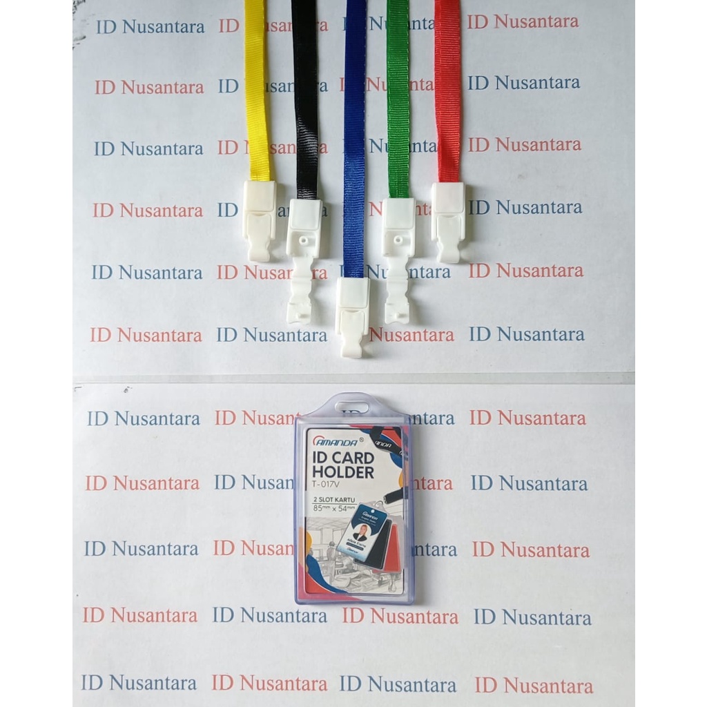 

Paket Tali ID Card Pengait Plastik dengan Casing ID T017 Karet Amanda 2 Sisi