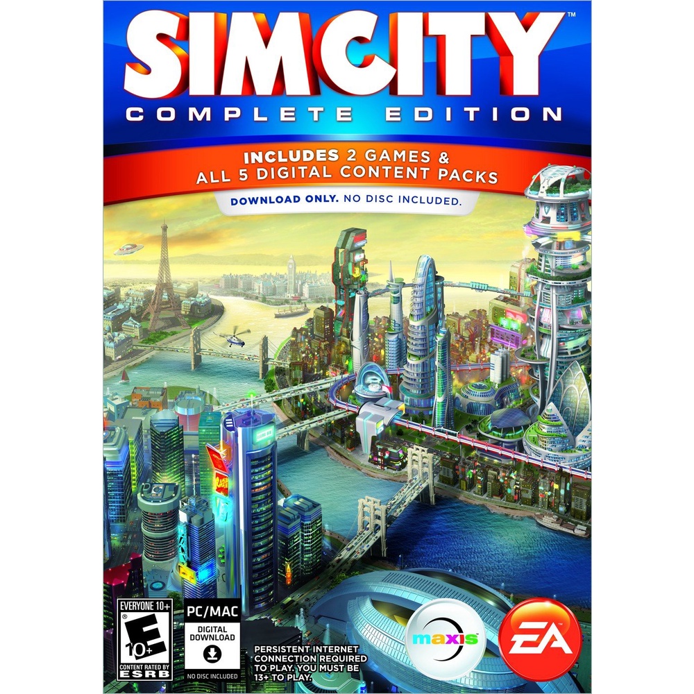 SimCity Complete Edition ALL DLC - Game PC Laptop