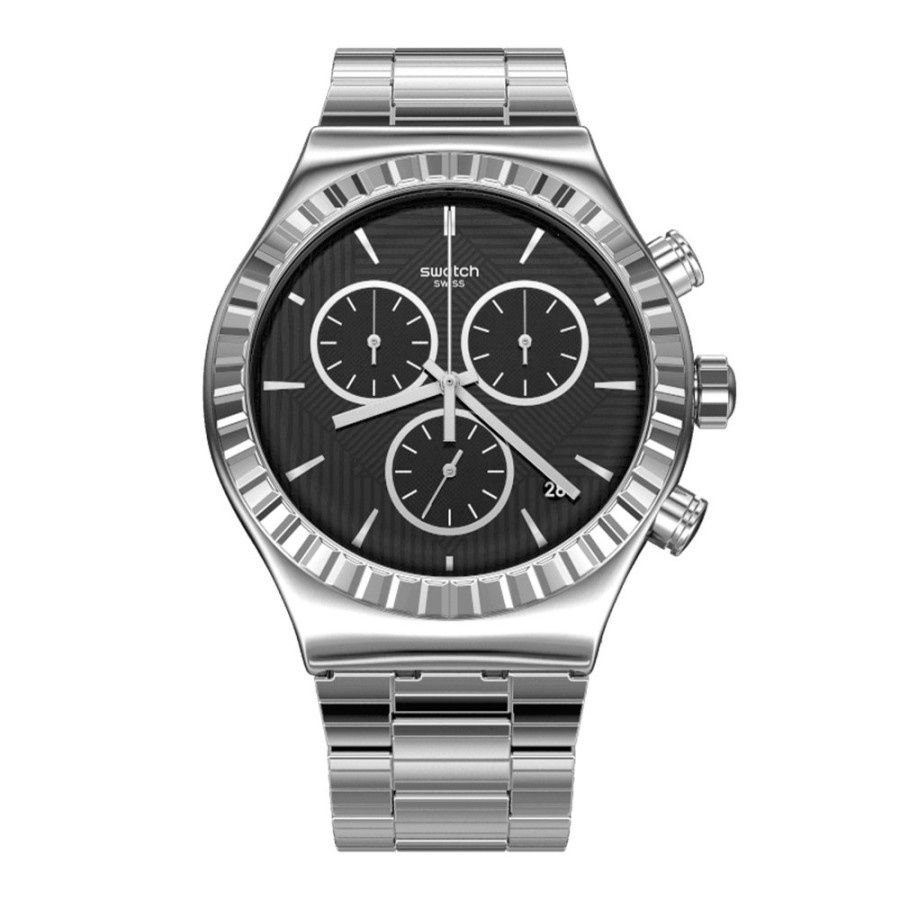 SWATCH YVS471G JOE'S SMILE Jam Tangan Pria CHRONOGRAPH Original Swiss