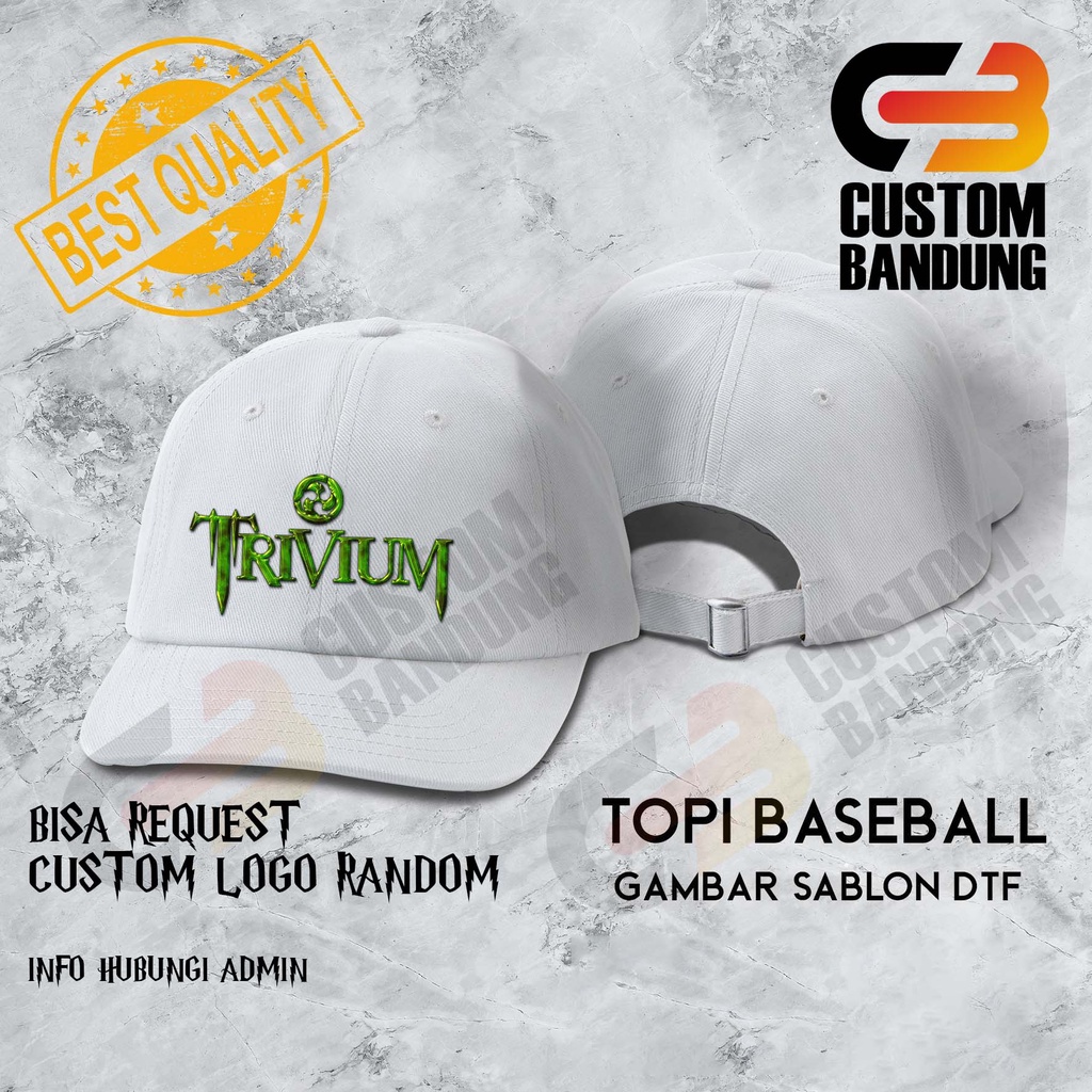 Topi Baseball TRIVIUM Pria Wanita Topi Cap Bisa Tulis Nama Bisa COD Original High Premium Quality