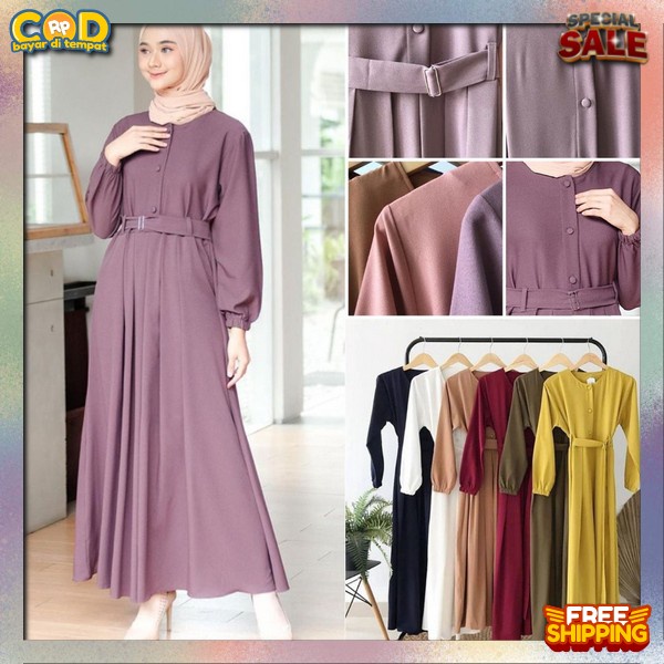 Promo Gamis Modern Perempuan Jual Ghamies Polos Gamies Kekiniann Kondangan Dress Terbaru Termurah Tu