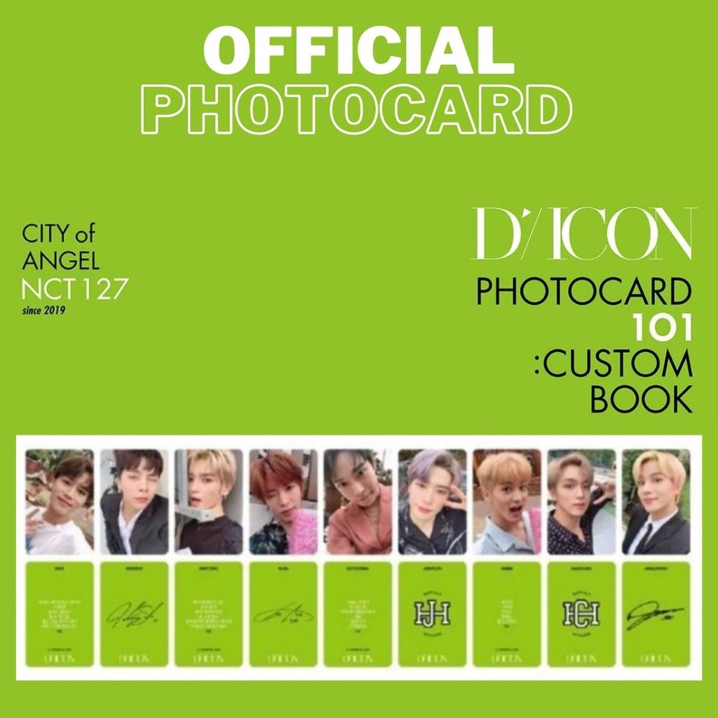 PC PHOTOCARD NCT127 DICON 101 Taeyong, Jaehyun, Haechan, Mark, Johnny
