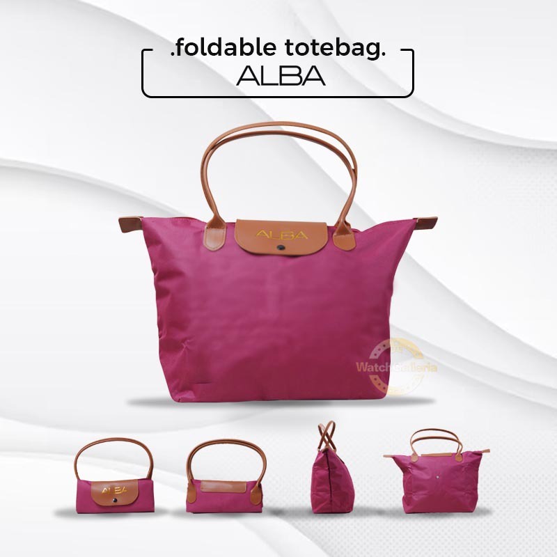 Tas Wanita totebag Alba Ungu Magenta