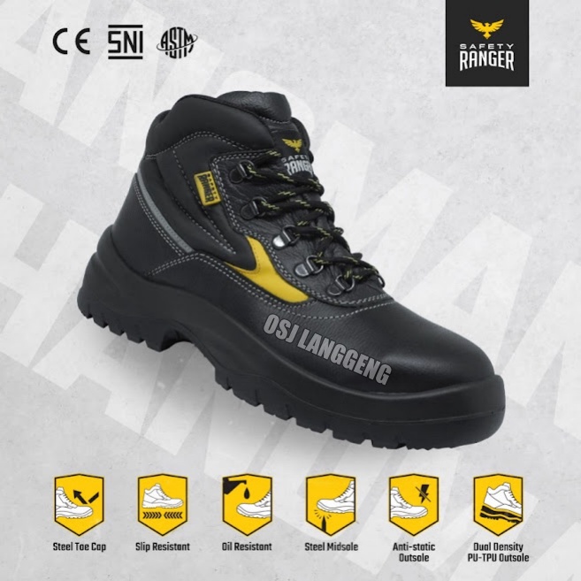 Sepatu Safety Ranger HANOMAN (SR07) - Safety Shoes Berkualitas 100%