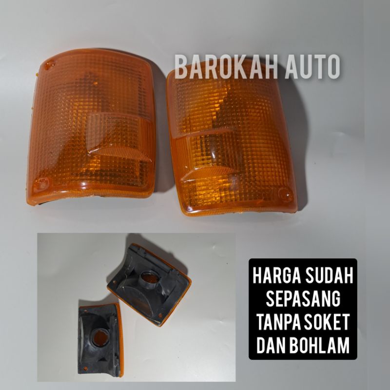 lampu sein isuzu panther kuning harga sudah sepasang tanpa soket dan bohlamp