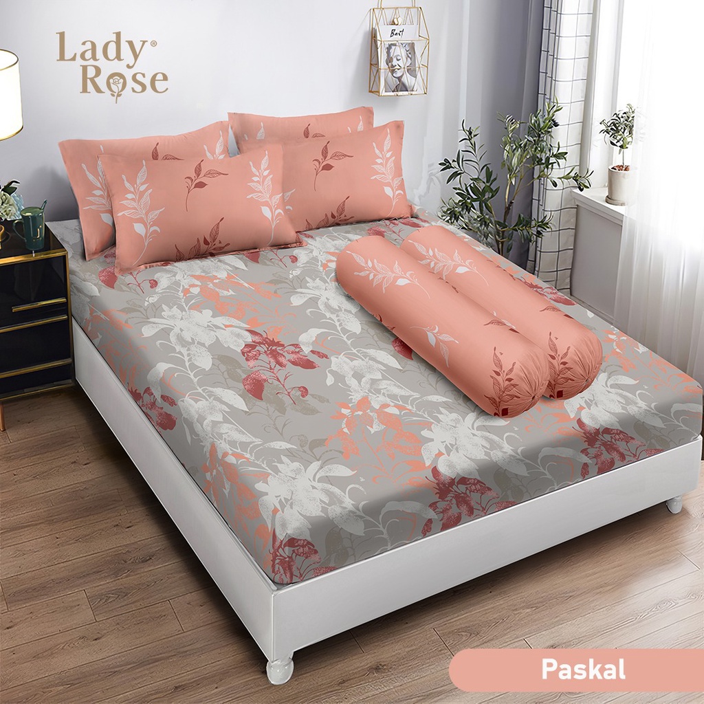 B4 SPREI Lady Rose 160x200 QUEEN TERBARU / Seprai 160x200 BANTAL 4