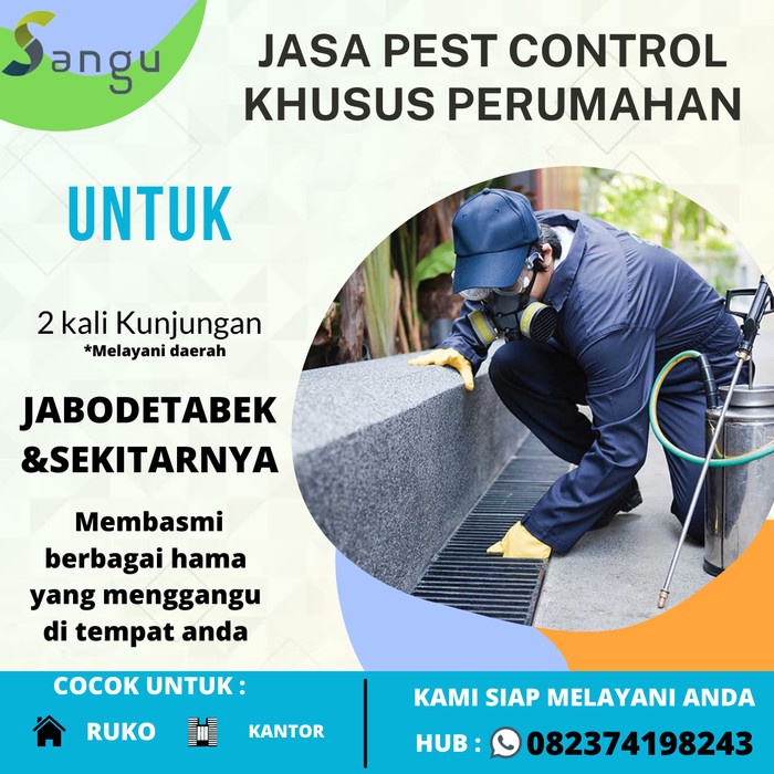 JASA PEST CONTROL Khusus Perumahan ( 2 Kali Kunjungan)