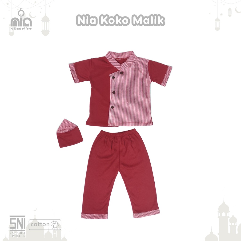 NIA KOKO MALIK - SET PAKAIAN MUSLIM BAYI LAKI LAKI